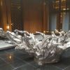 定制金屬鐵藝雕塑戶外園林工程裝飾水花雕塑擺件酒店會所展廳擺設