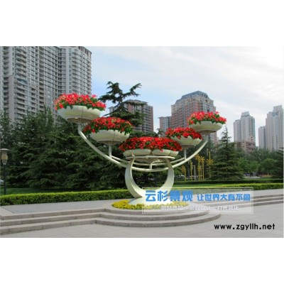 廣場街道大型花架 立體花壇 景觀鐵藝花架 云杉景觀 廠家直銷