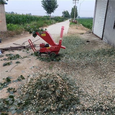 手推汽油柴油碎枝機 林業專用臥式13馬力15馬力汽油碎枝機樹枝粉碎機