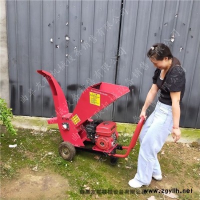 電動版樹枝粉碎機自走式園林樹枝粉碎機大馬力果園碎枝機