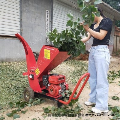 林園修剪雜枝粉碎機 苗圃園使用便捷式枝條粉碎機 10公分樹杈削片機價格1